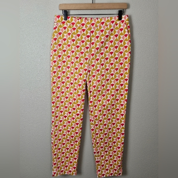 Boden Danby Printed High Rise Pull On Ankle Pants - Picture 1 of 9